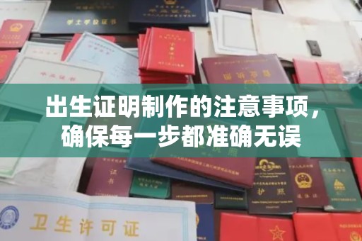 两当出生证明制作的注意事项，确保每一步都准确无误